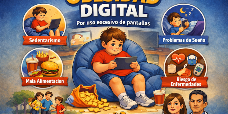 Ministerio panameño de Salud alerta sobre “obesidad digital” por uso excesivo de pantallas