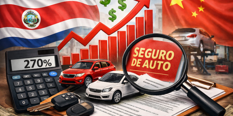 La alta siniestralidad de los automóviles chinos provoca un incremento de hasta 270% en sus pólizas de seguros en Costa Rica