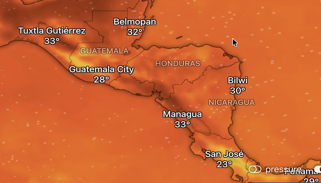 Ola de intenso calor golpea al norte de Centroamérica