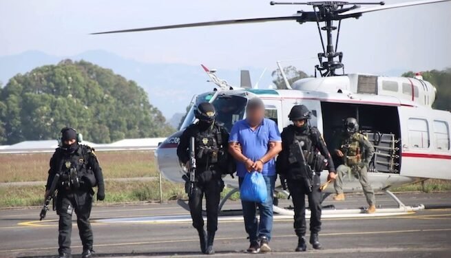 Guatemala captura a narcotraficante pedido en extradición por EEUU, el número 27 del año