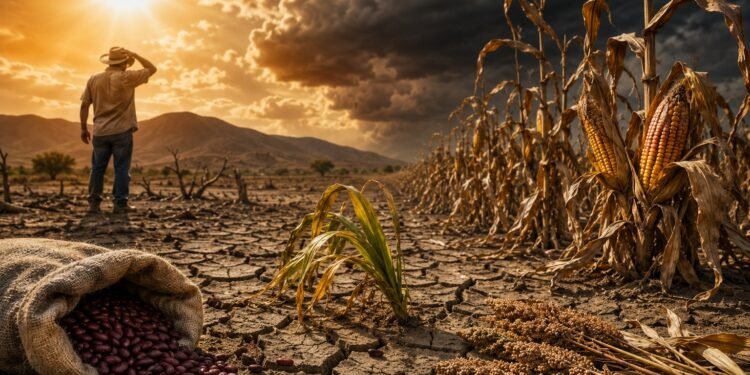 Maíz, frijol y sorgo en riesgo: El Niño amenaza cultivos en 10 departamentos de Honduras