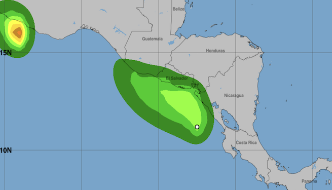 Baja presión se convierte en depresión tropical frente a costa nicaragüense y amenaza con inundaciones a Centroamérica
