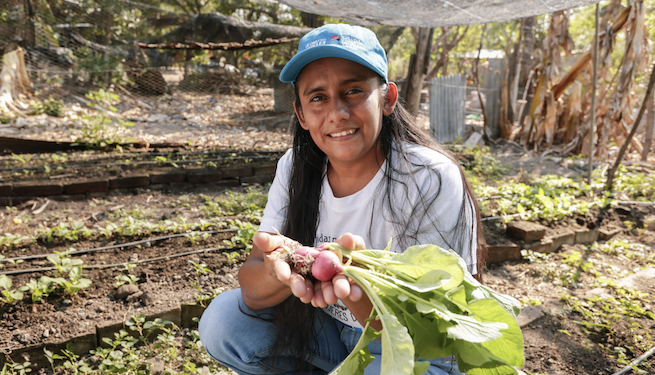 Mujeres rurales impulsan agricultura resiliente en frontera común entre Guatemala, El Salvador y Honduras
