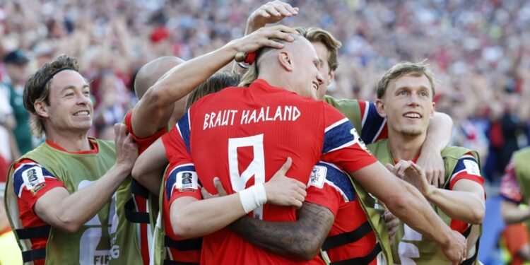 Debut soñado de Haaland en el regreso de Noruega al Mundial
