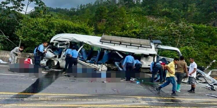 Remiten en Honduras a conductor por accidente que dejó siete policías muertos; presidente Asfura expresa condolencias a ante la tragedia