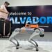 El Salvador presenta perro robot para detectar drogas en nueva terminal del aeropuerto internacional