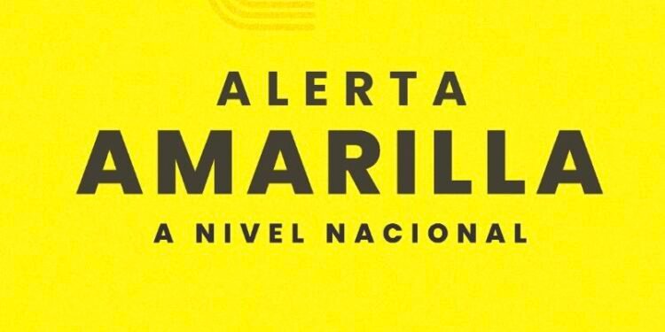 El Salvador declara alerta amarilla por sistema de baja presión con riesgo de convertirse en depresión tropical