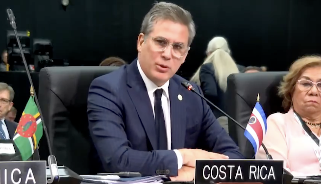 Costa Rica denuncia en la OEA violaciones de derechos humanos y presencia rusa y de Hamás en Nicaragua