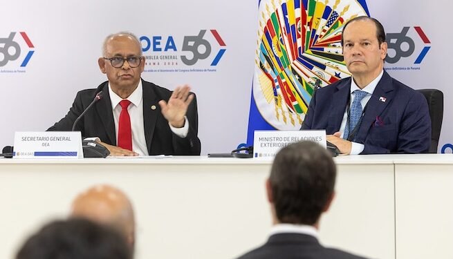 La OEA inicia su Asamblea General en Panamá con Nicaragua y Haití en agenda