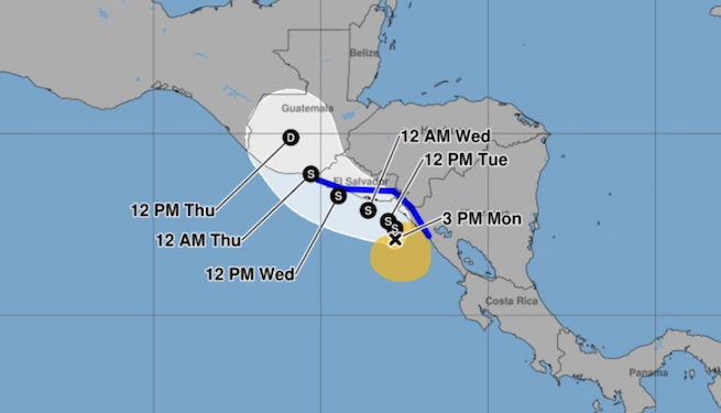 Tormenta tropical Cristina ya deja cinco desaparecidos en Costa Rica mientras la región se pone en alerta