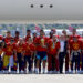 La selección española aterriza en Madrid con el trofeo de campeones del mundo