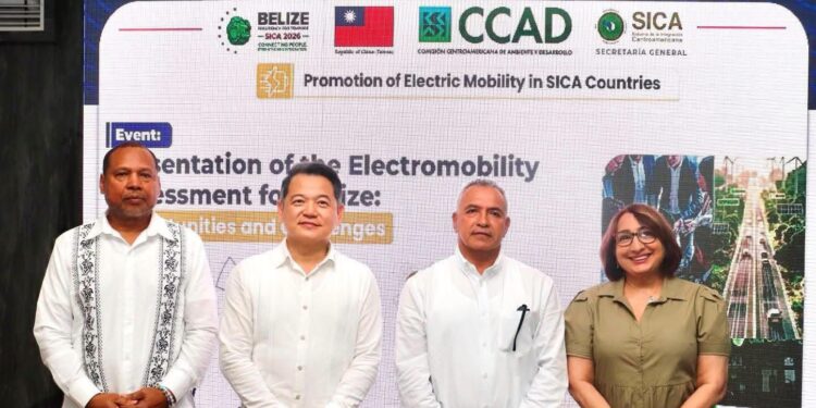 Taiwán impulsa la movilidad eléctrica en Belice con apoyo a diagnóstico para un transporte sostenible