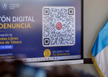 Ministerio de Salud de Guatemala lanza botón digital para denunciar personas que fuman en espacios cerrados