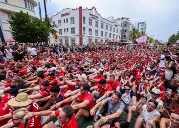Miles de noruegos ‘toman’ Miami Beach antes de los cuartos de final contra Inglaterra