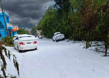 Granizada en el occidente de Guatemala sorprende y cubre de blanco comunidades de Quetzaltenango y Totonicapán