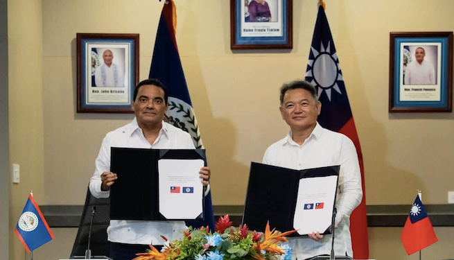 Taiwan destina $3 millones para mujeres y jóvenes emprendedores de Belice 