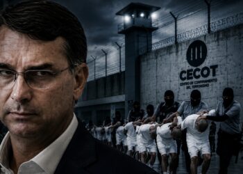 El candidato derechista brasileño Flávio Bolsonaro apuesta por cinco megacárceles al estilo Bukele
