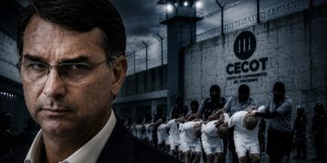 El candidato derechista brasileño Flávio Bolsonaro apuesta por cinco megacárceles al estilo Bukele