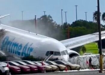 Avión de carga de Amazon se accidenta en Miami y deja 5 muertos