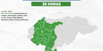 Honduras amplía Alerta Verde por lluvias durante 36 horas