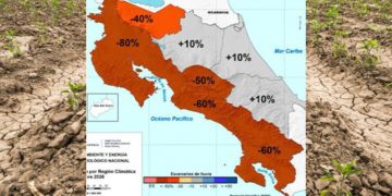 Costa Rica cerraría septiembre con fuerte déficit de lluvias