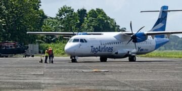 Aeropuerto de Puerto Barrios recibe avión de 72 pasajeros para ampliar vuelos con Ciudad de Guatemala