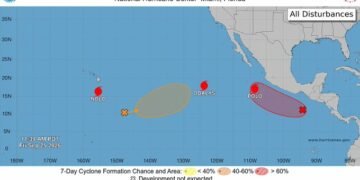 Centroamérica vigila una baja presión con alta probabilidad de desarrollo ciclónico