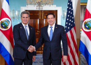 Canciller costarricense se reúne con el secretario de Estado, Marco Rubio, para discutir temas de seguridad, migración, minería y economía