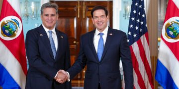 Canciller costarricense se reúne con el secretario de Estado, Marco Rubio, para discutir temas de seguridad, migración, minería y economía