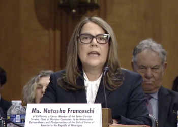 Embajadora de EEUU nominada para Nicaragua dice que la situación es intolerable y que mantendrá la presión sobre la dictadura