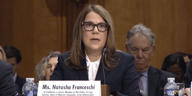 Senado de EE.UU. confirma a Natasha Franceschi como embajadora en Nicaragua